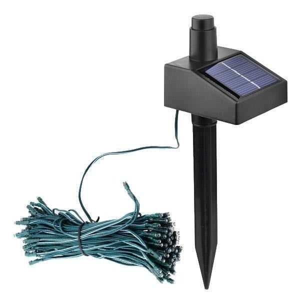 Solar String Lights Outdoor Fairy with 100 LED Bulbs and Powered Garden Stake Exterior - Image 8