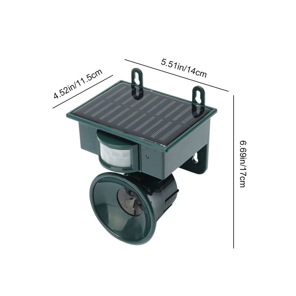 Solar Ultrasonic Bird Deterrent with Motion Sensor and Adjustable Frequency - Image 14