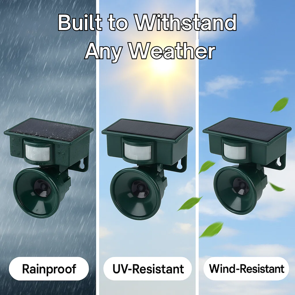 Solar Ultrasonic Bird Deterrent with Motion Sensor and Adjustable Frequency - Image 6