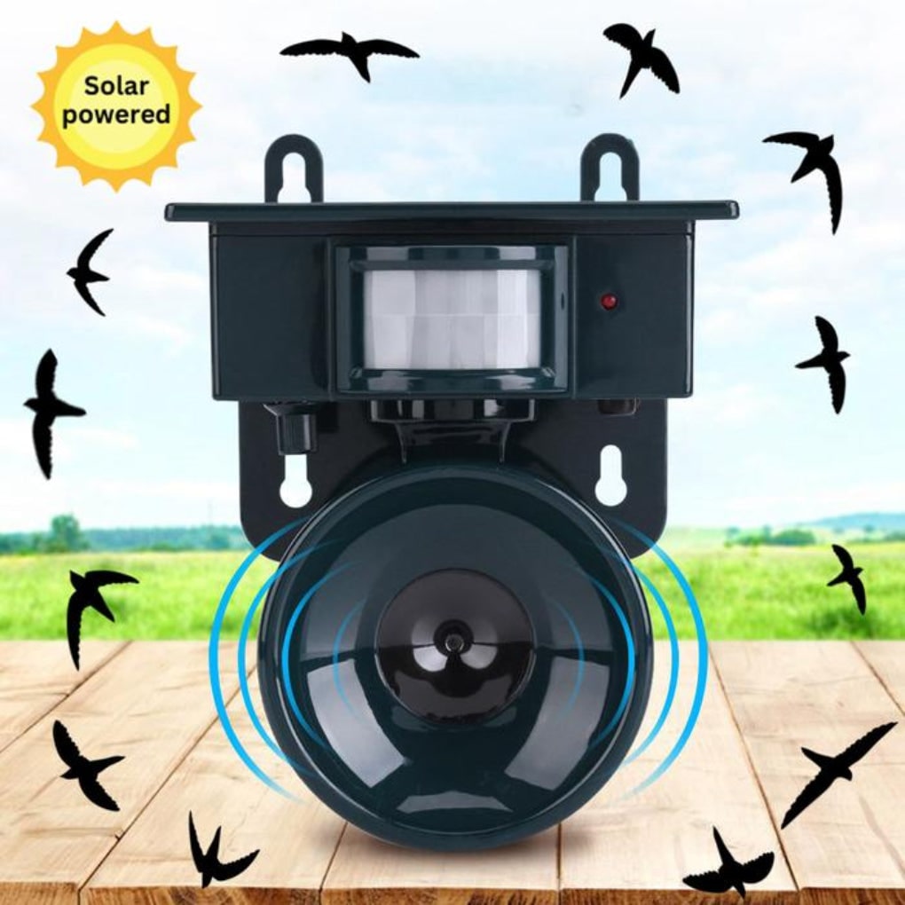 Solar Ultrasonic Bird Deterrent with Motion Sensor and Adjustable Frequency - Image 8