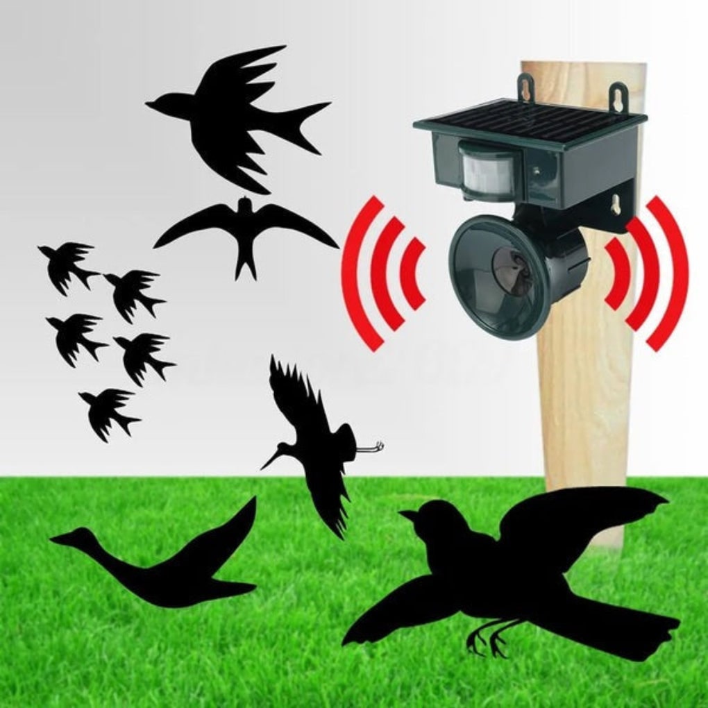 Solar Ultrasonic Bird Deterrent with Motion Sensor and Adjustable Frequency - Image 9