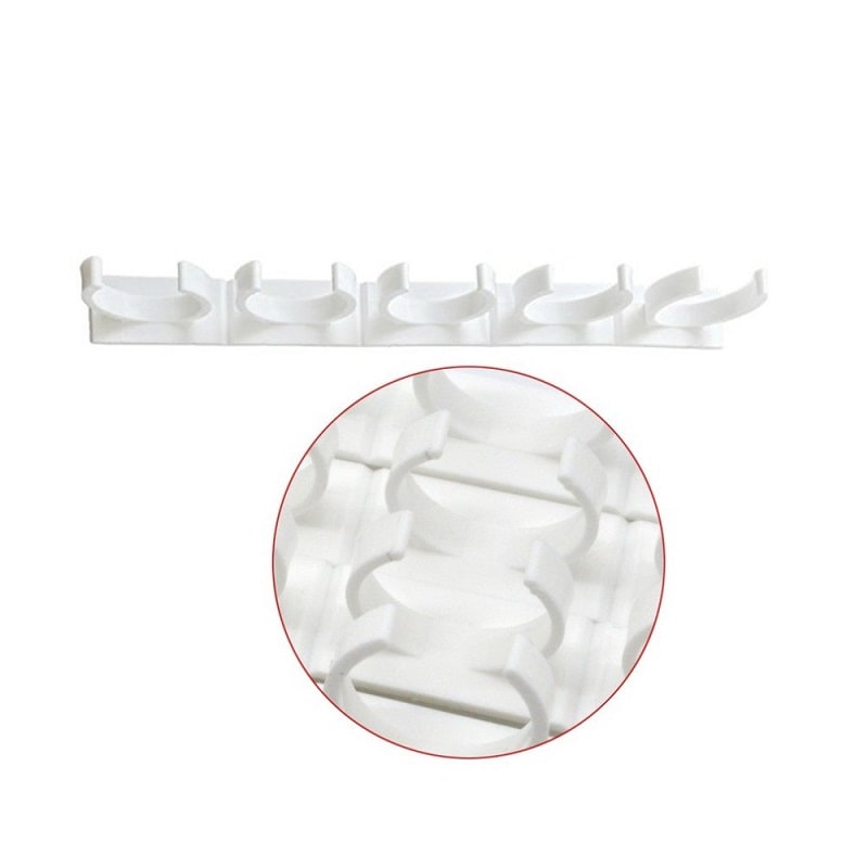 Spice Organizer Kitchen Cabinet Wall Hanging Rack with Adhesive Gripper Clips - Image 2