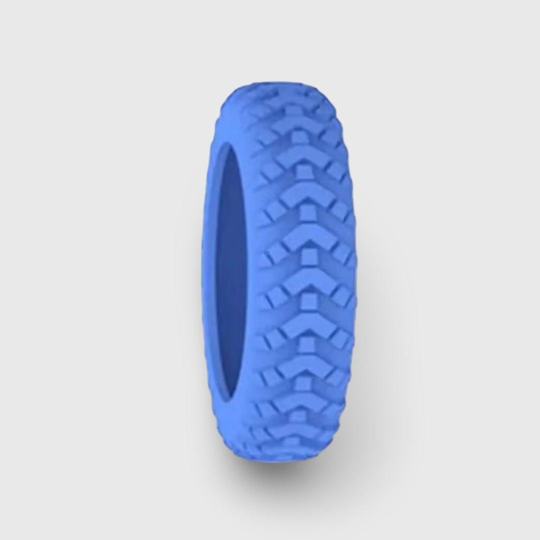 Spinner Wheel Covers Silicone Luggage Tire Tread Pattern Stretchable Travel Protectors - Image 3