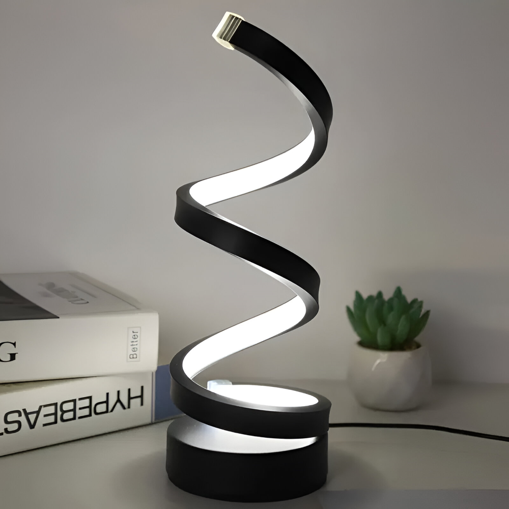 Spiral LED Table Lamp with Adjustable Color Temperature and Desk Light Function - Image 4