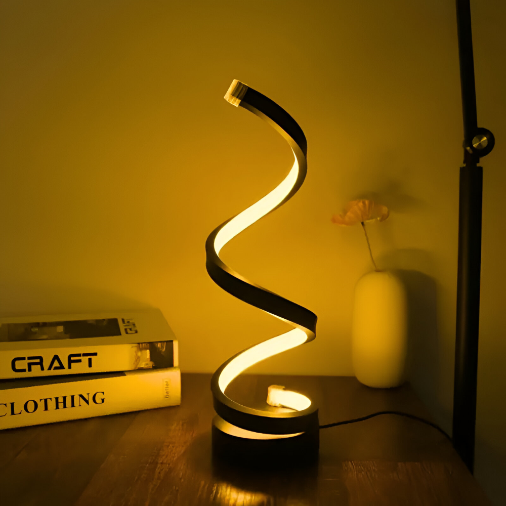 Spiral LED Table Lamp with Adjustable Color Temperature and Desk Light Function - Image 6