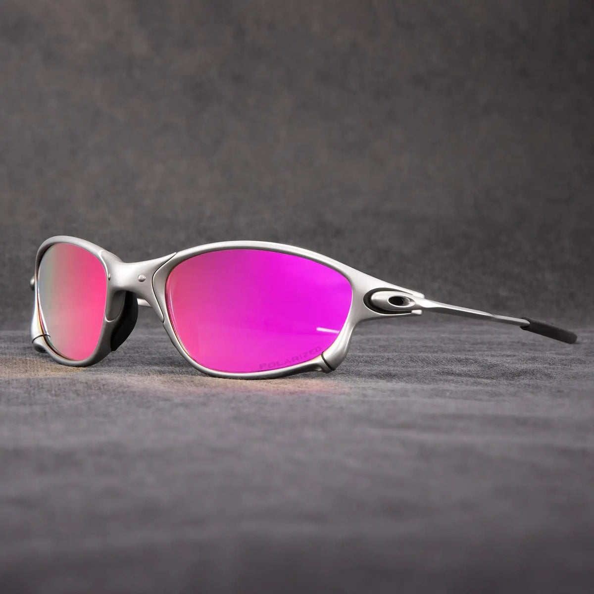 Sports Sunglasses Polarized Uv400 with Wrap-Around Metallic Frame Aviator - Image 2