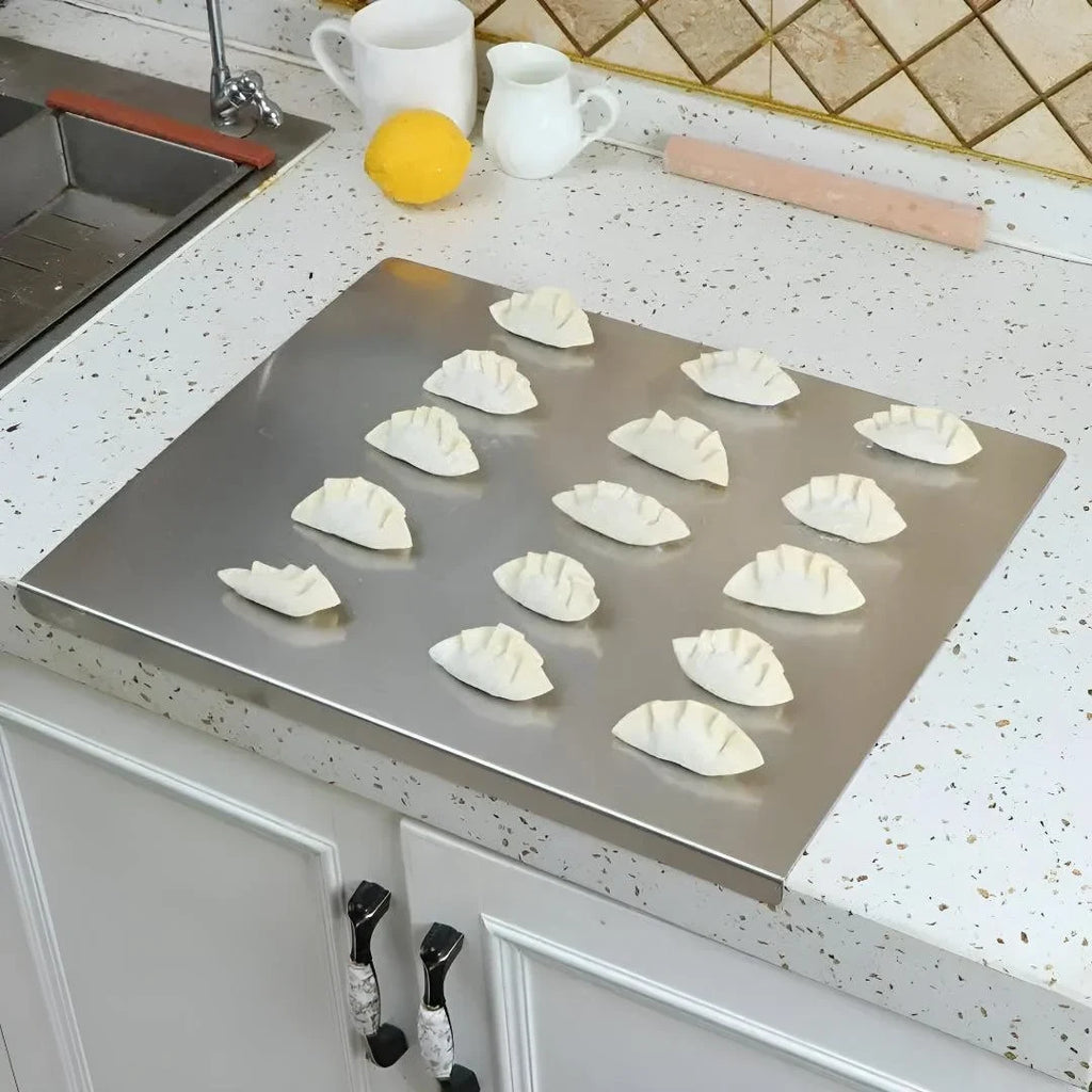 Stainless Steel Cutting Board with Spill Guard and Dishwasher Safe Design - Image 3