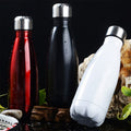 Stainless Steel Insulated Water Bottle Double Wall Screw Cap Portable Outdoor Thermal - Image 1