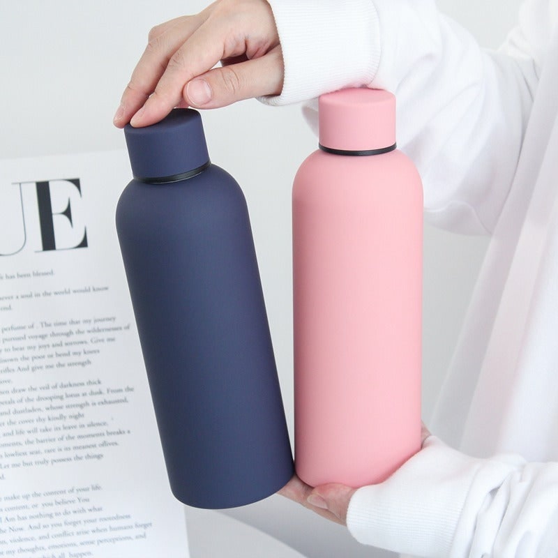 Stainless Steel Reusable Insulated Water Bottle Matte Portable Outdoor Travel - Image 1