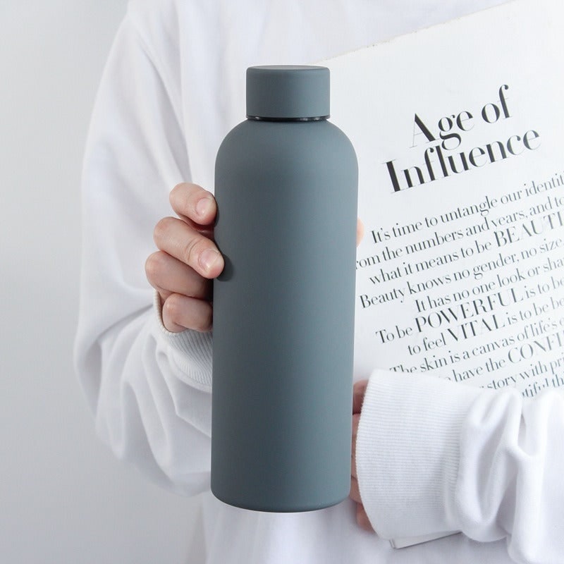 Stainless Steel Reusable Insulated Water Bottle Matte Portable Outdoor Travel - Image 9