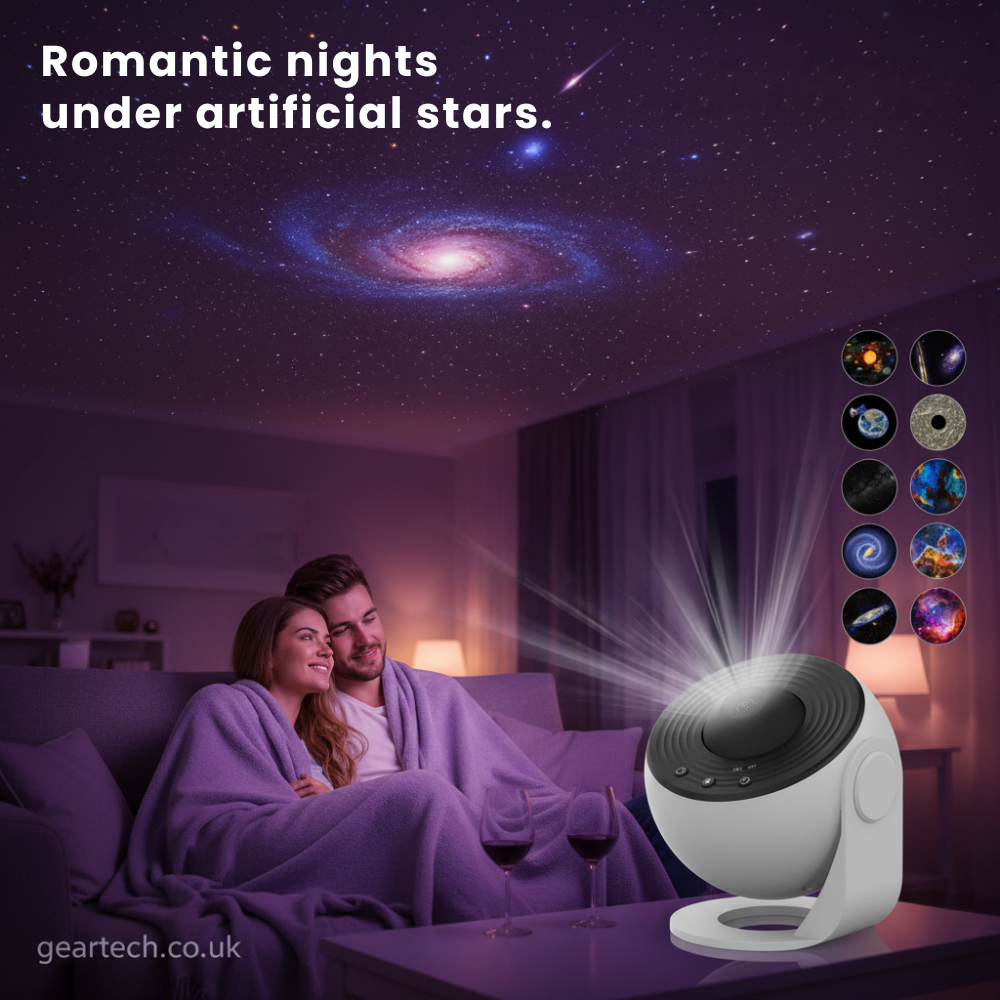 Star Projector Night Light with Galaxy Nebula Ceiling Projection and Adjustable Stand - Image 13