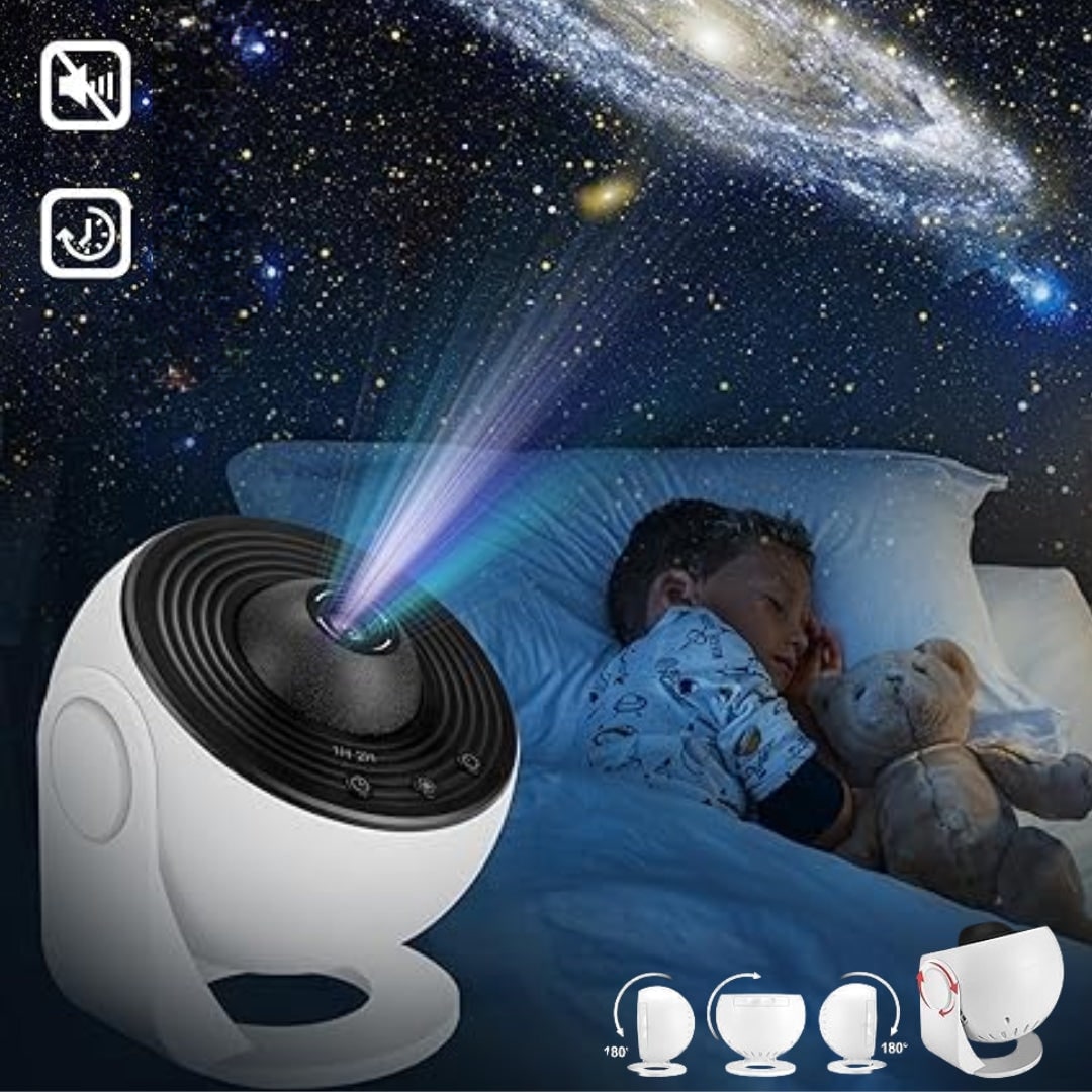 Star Projector Night Light with Galaxy Nebula Ceiling Projection and Adjustable Stand - Image 15