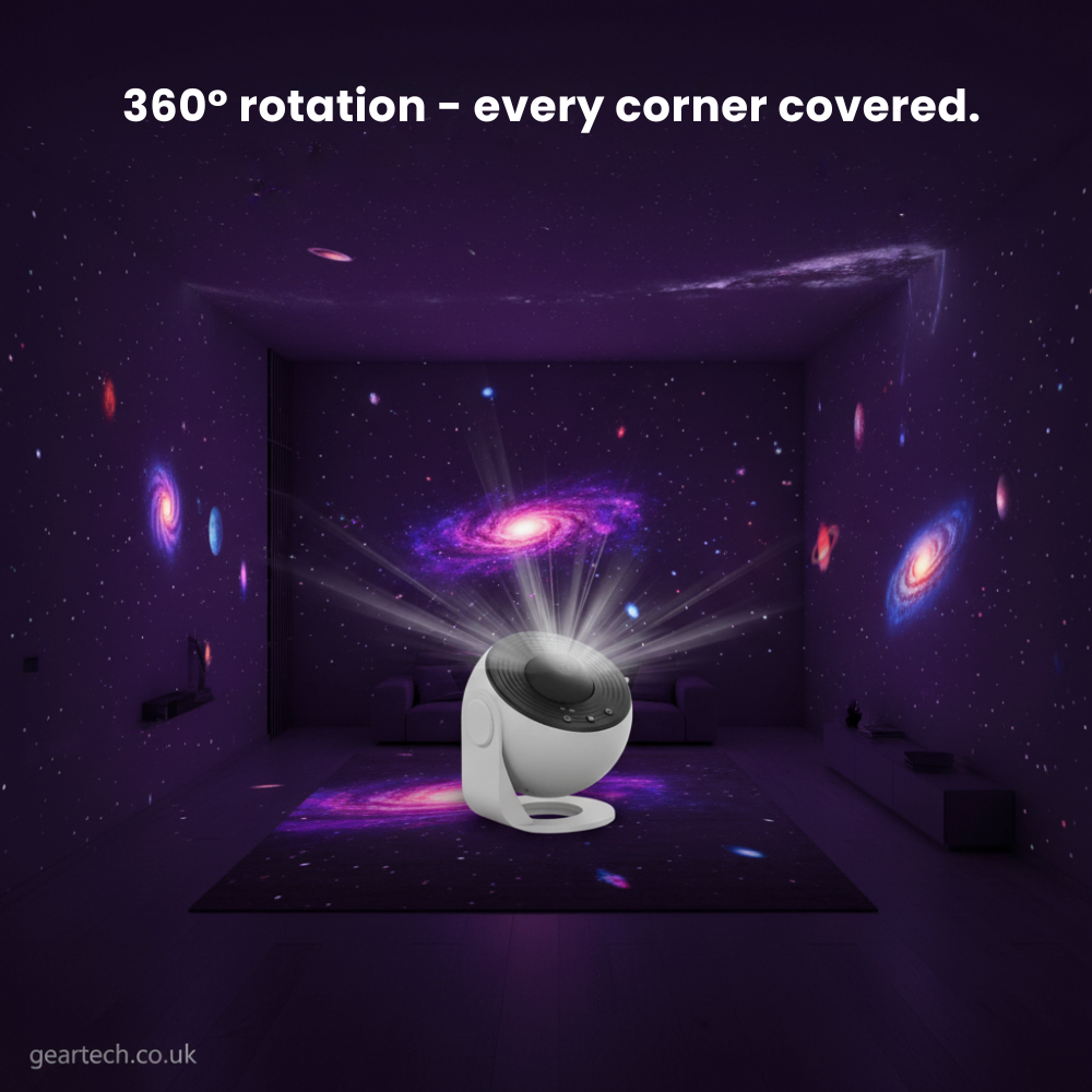 Star Projector Night Light with Galaxy Nebula Ceiling Projection and Adjustable Stand - Image 5