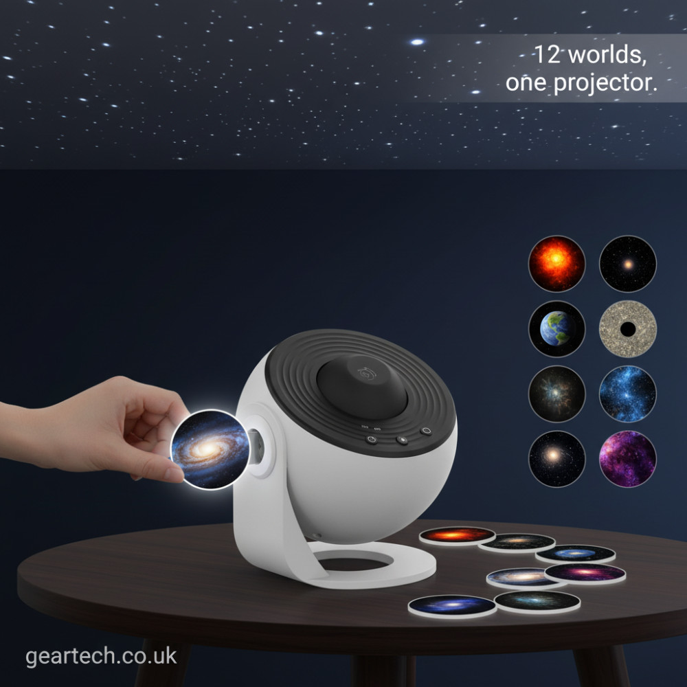 Star Projector Night Light with Galaxy Nebula Ceiling Projection and Adjustable Stand - Image 9