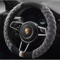 Steering Wheel Cover for Car with Plush Quilted Diamond Pattern and Padded Grip 38cm - Image 8
