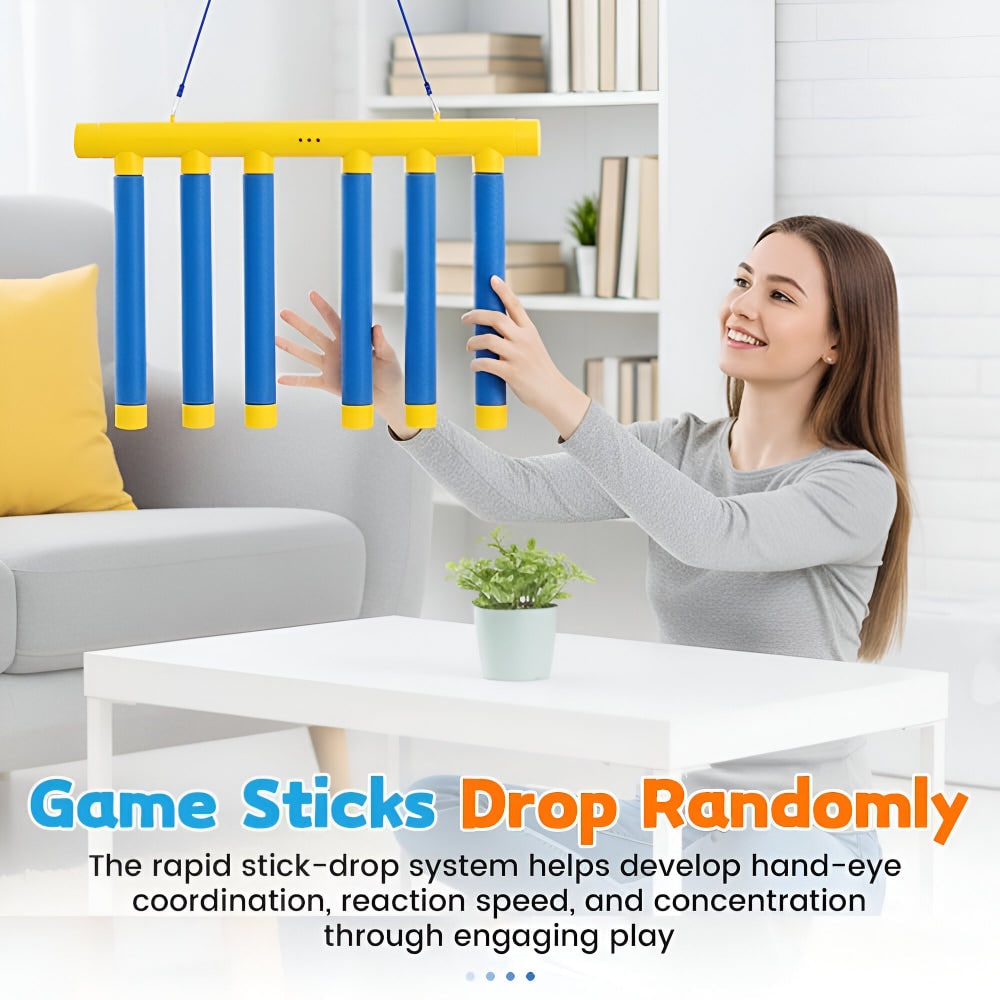 Stick Game Reaction Training Hand Eye Coordination Falling LED Rechargeable USB Drop - Image 3