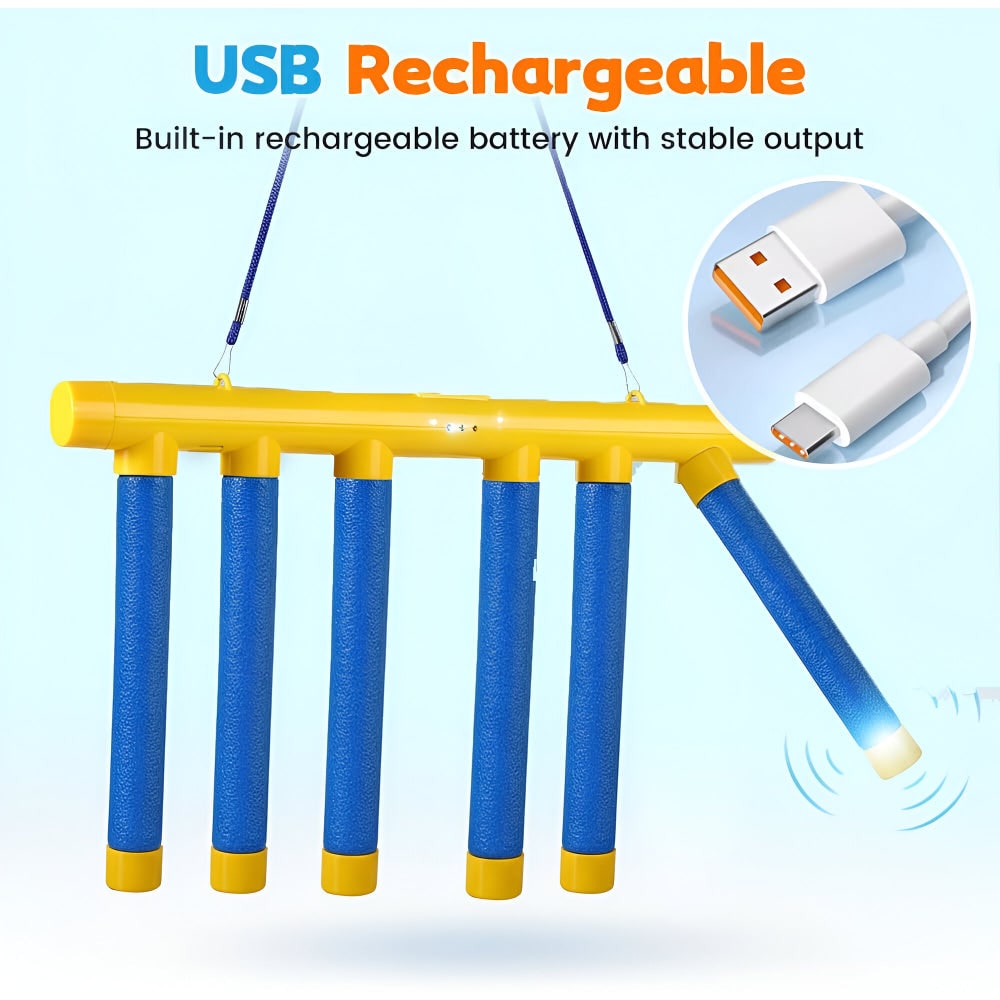 Stick Game Reaction Training Hand Eye Coordination Falling LED Rechargeable USB Drop - Image 9