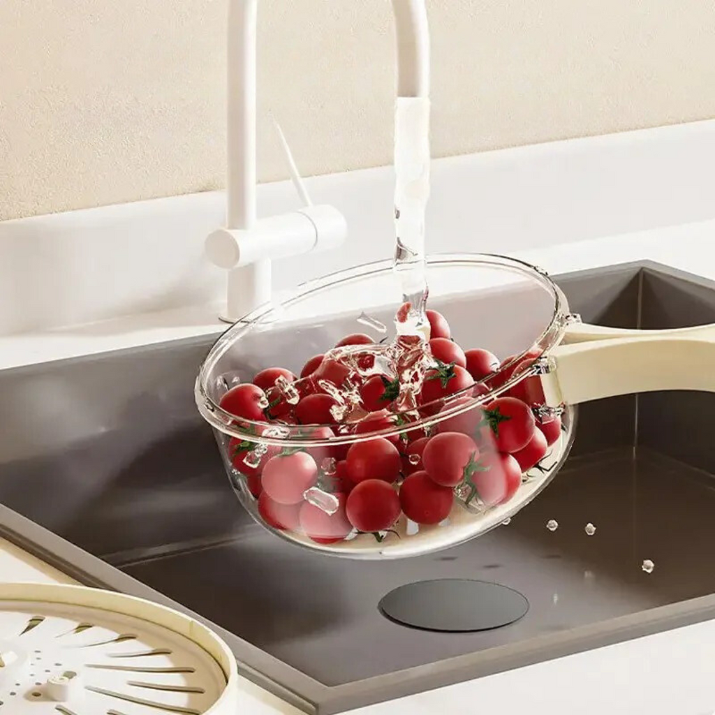 Storage Container with Draining Lid and Handle for Produce Washing and Refrigerator - Image 6