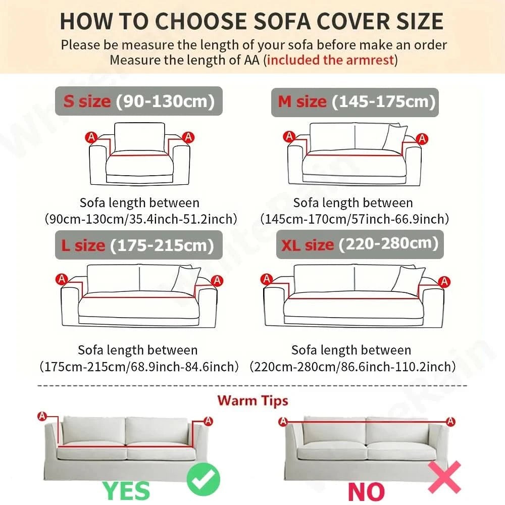 Stretch Sofa Cover and Cotton Slipcover with Waffle Knit Texture and Elastic Hem Couch - Image 6
