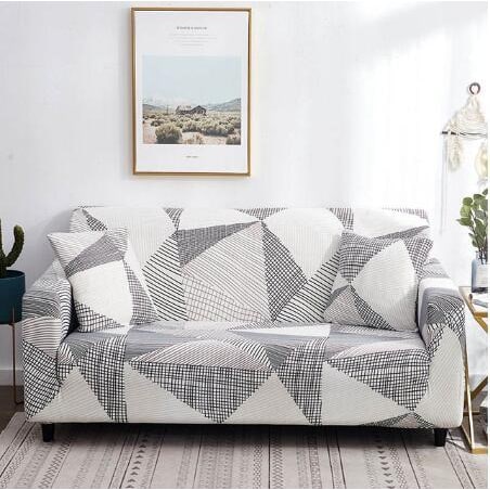 Stretch Sofa Cover Fitted Slipcover with Matching Cushion and Elasticized Hem Brown Leather - Image 15