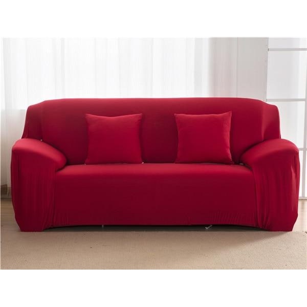 Stretch Sofa Cover Fitted Universal Slipcover with Wrinkle-Resistant Knit Fabric - Image 12