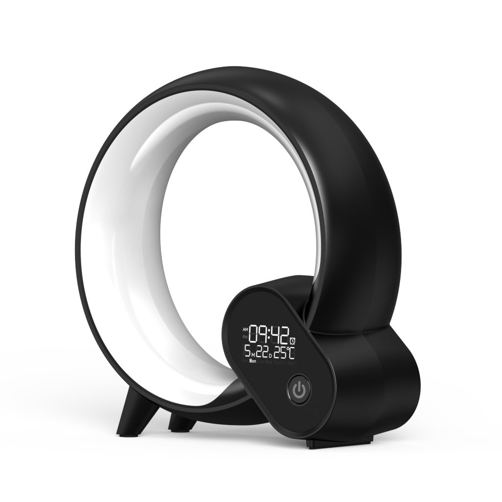 Sunrise Digital Alarm Clock with Sunlight Wake-Up Rgb Atmosphere Light and Remote Control - Image 1