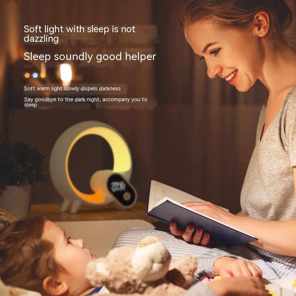 Sunrise Digital Alarm Clock with Sunlight Wake-Up Rgb Atmosphere Light and Remote Control - Image 2