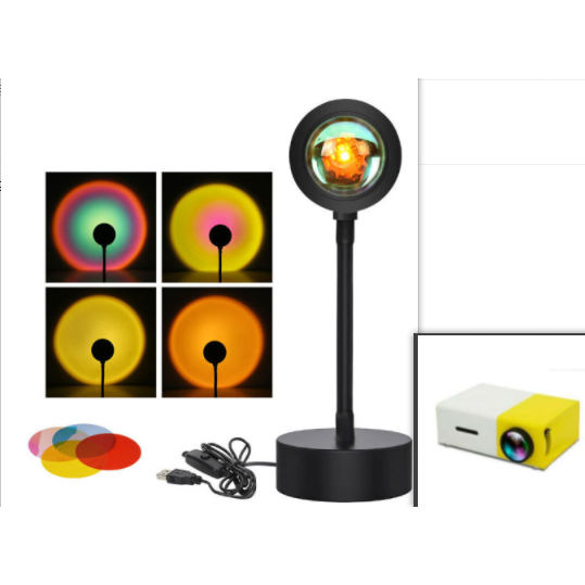 Sunset Lamp Projector with Adjustable Head and Power for Night Light Wall Decoration Ocean Wave - Image 14
