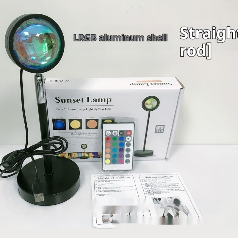 Sunset Lamp Projector with Adjustable Head and Power for Night Light Wall Decoration Ocean Wave - Image 15