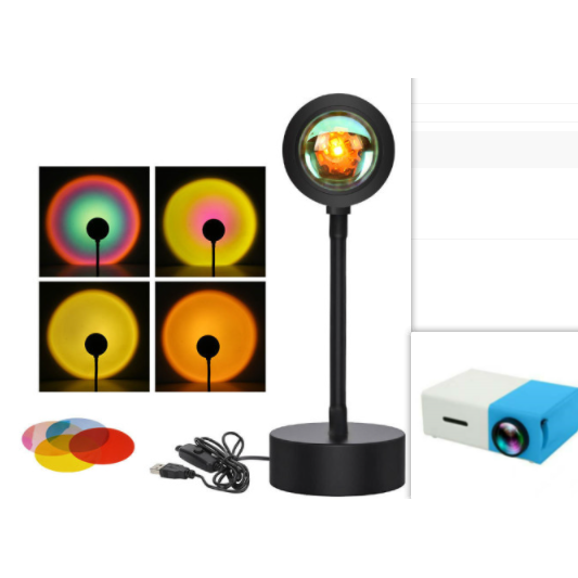 Sunset Lamp Projector with Adjustable Head and Power for Night Light Wall Decoration Ocean Wave - Image 16