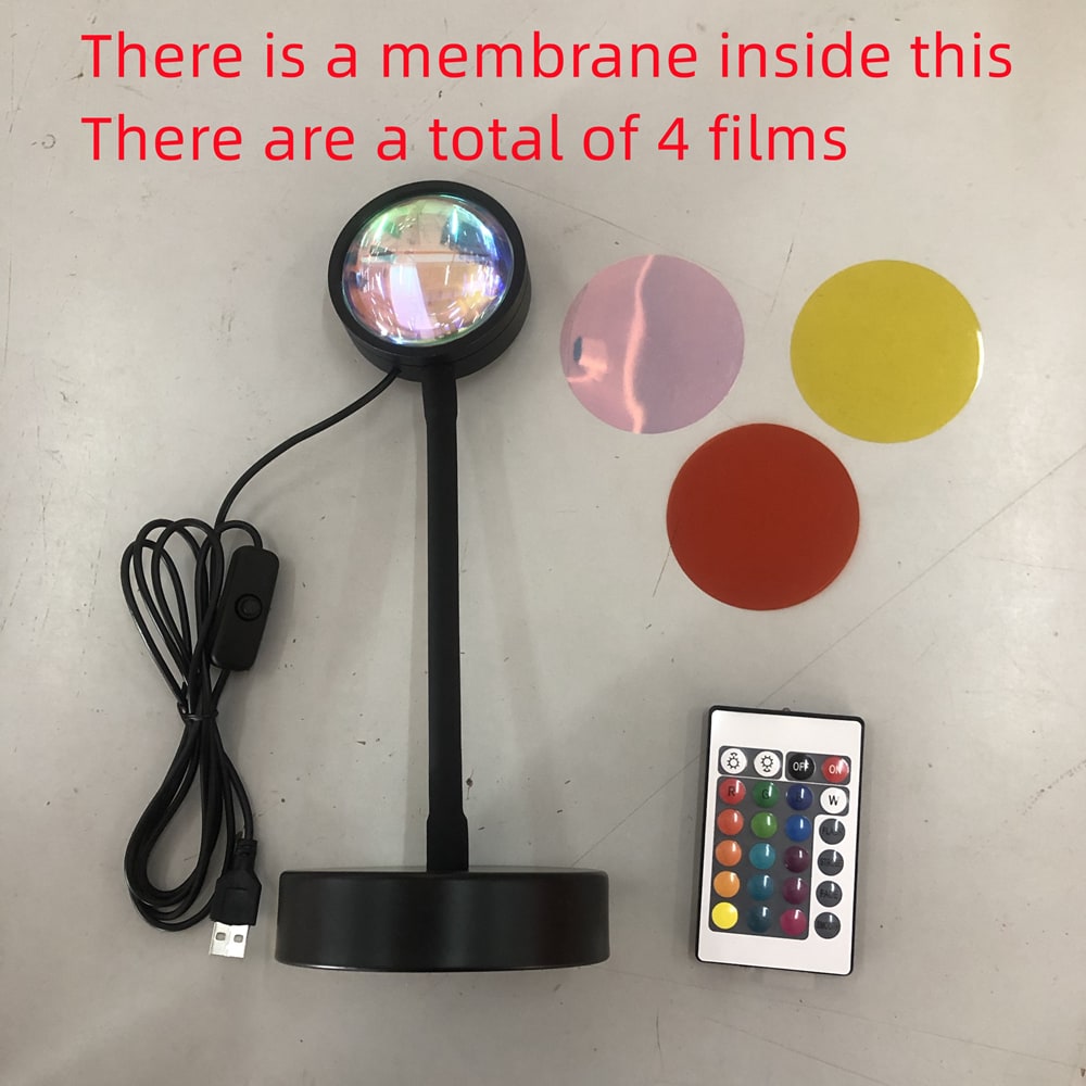 Sunset Lamp Projector with Adjustable Head and Power for Night Light Wall Decoration Ocean Wave - Image 21