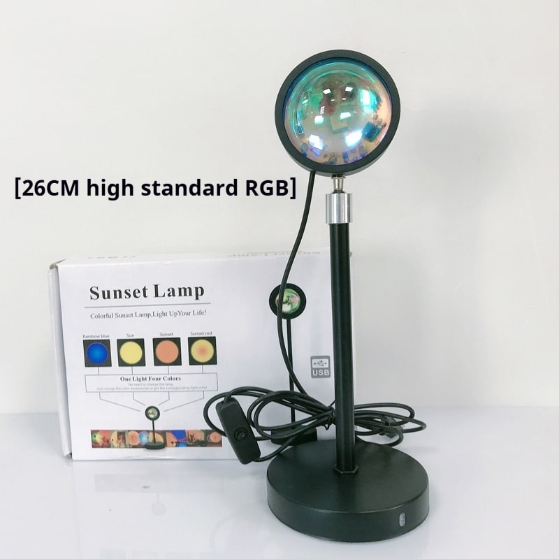 Sunset Lamp Projector with Adjustable Head and Power for Night Light Wall Decoration Ocean Wave - Image 4