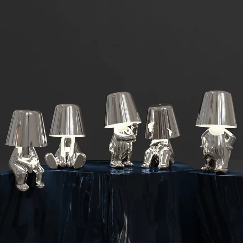 Table Lamp Dimmable LED Rechargeable Cordless Portable Cartoon Character Figure Desk - Image 5