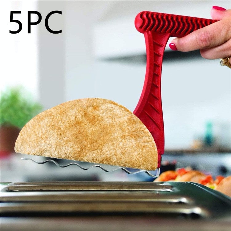 Taco Shell Maker Machine with Tortilla Toaster Insert and Ridged Handle for Crispy - Image 2