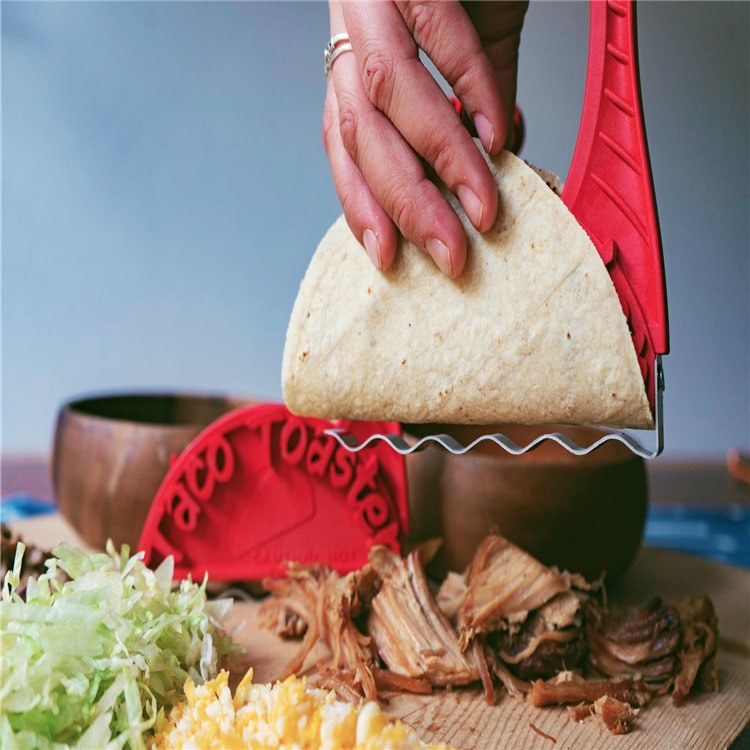 Taco Shell Maker Machine with Tortilla Toaster Insert and Ridged Handle for Crispy - Image 6