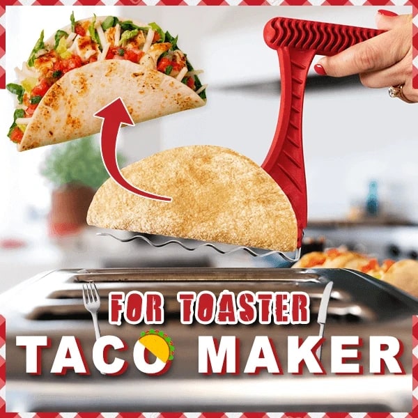Taco Shell Maker Machine with Tortilla Toaster Insert and Ridged Handle for Crispy - Image 8
