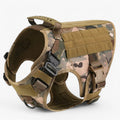 Tactical Dog Harness with No Pull Front Clip Handle and Quick-Release Buckles for Training - Image 1