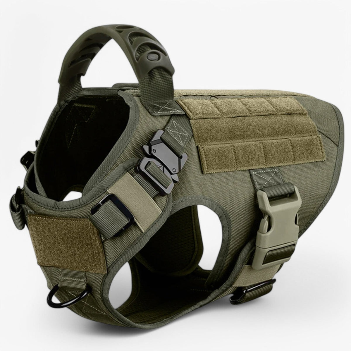 Tactical Dog Harness with No Pull Front Clip Handle and Quick-Release Buckles for Training - Image 14