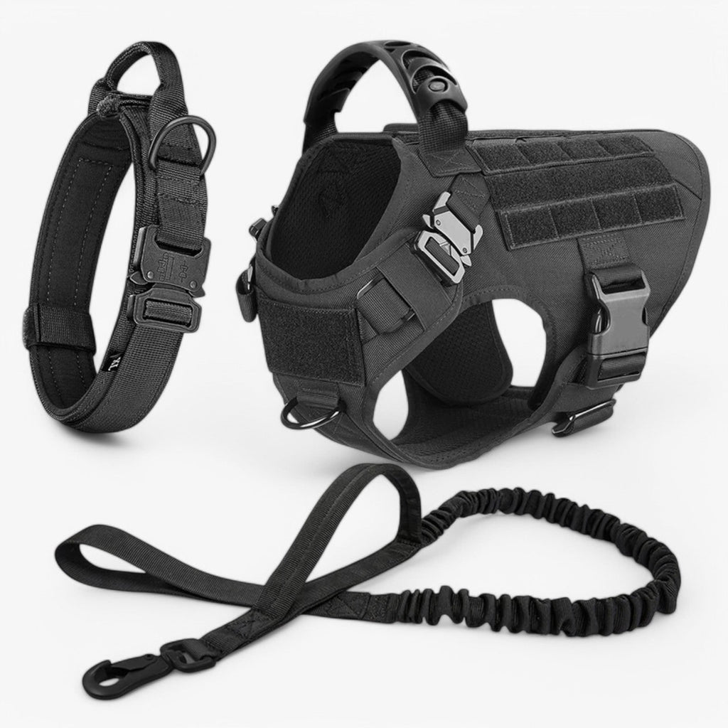Tactical Dog Harness with No Pull Front Clip Handle and Quick-Release Buckles for Training - Image 4