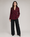 Tailored Burgundy Blazer – Refined Smart-Casual Jacket