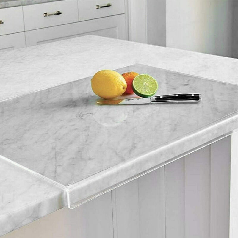 Tempered Glass Chopping Board with Non-Slip Acrylic Cutting Surface for Kitchen Food Preparation - Image 1