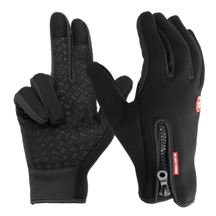 Thermal Winter Gloves Waterproof with Zippered Cuffs and Grip Palms - Image 6