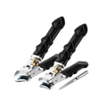 Thick Toenail Clippers Heavy Duty Curved Blade Metal Chrome Large Professional - Image 1