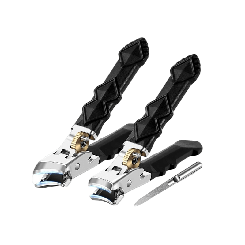 Thick Toenail Clippers Heavy Duty Curved Blade Metal Chrome Large Professional - Image 1