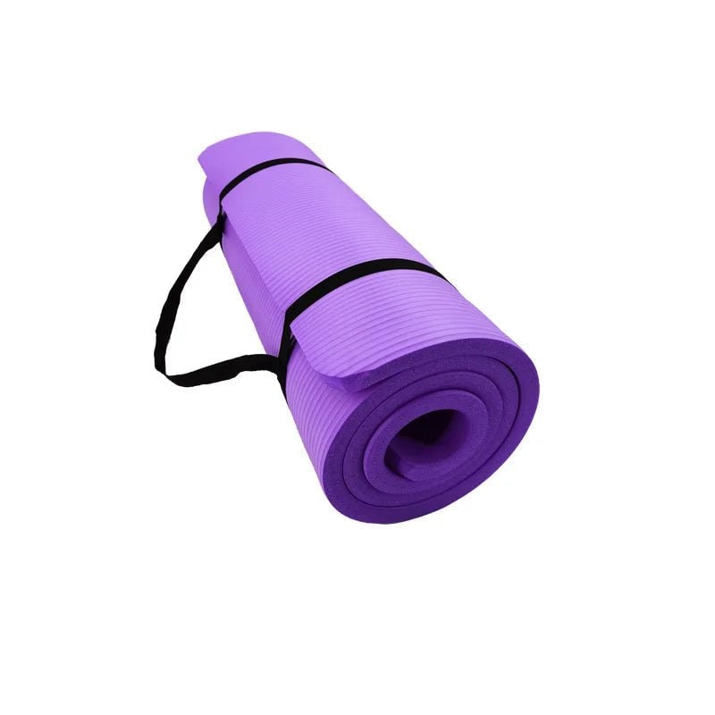 Thick Yoga Mat Exercise Non Slip Foam Portable Carrying Strap Textured - Image 3