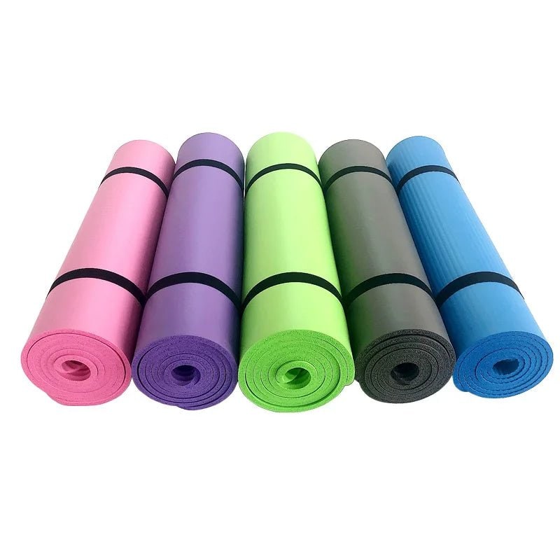 Thick Yoga Mat Exercise Non Slip Foam Portable Carrying Strap Textured - Image 7