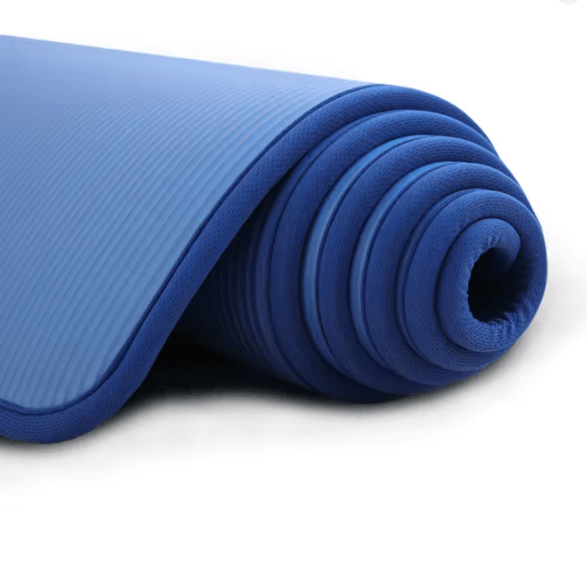 Thick Yoga Mat Exercise Non-Slip Foam Ribbed Portable Rollup With Carrying Bag - Image 10