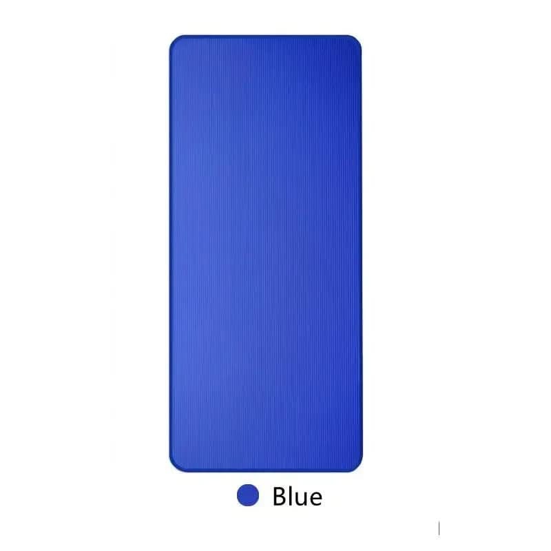 Thick Yoga Mat Exercise Non-Slip Foam Ribbed Portable Rollup With Carrying Bag - Image 8