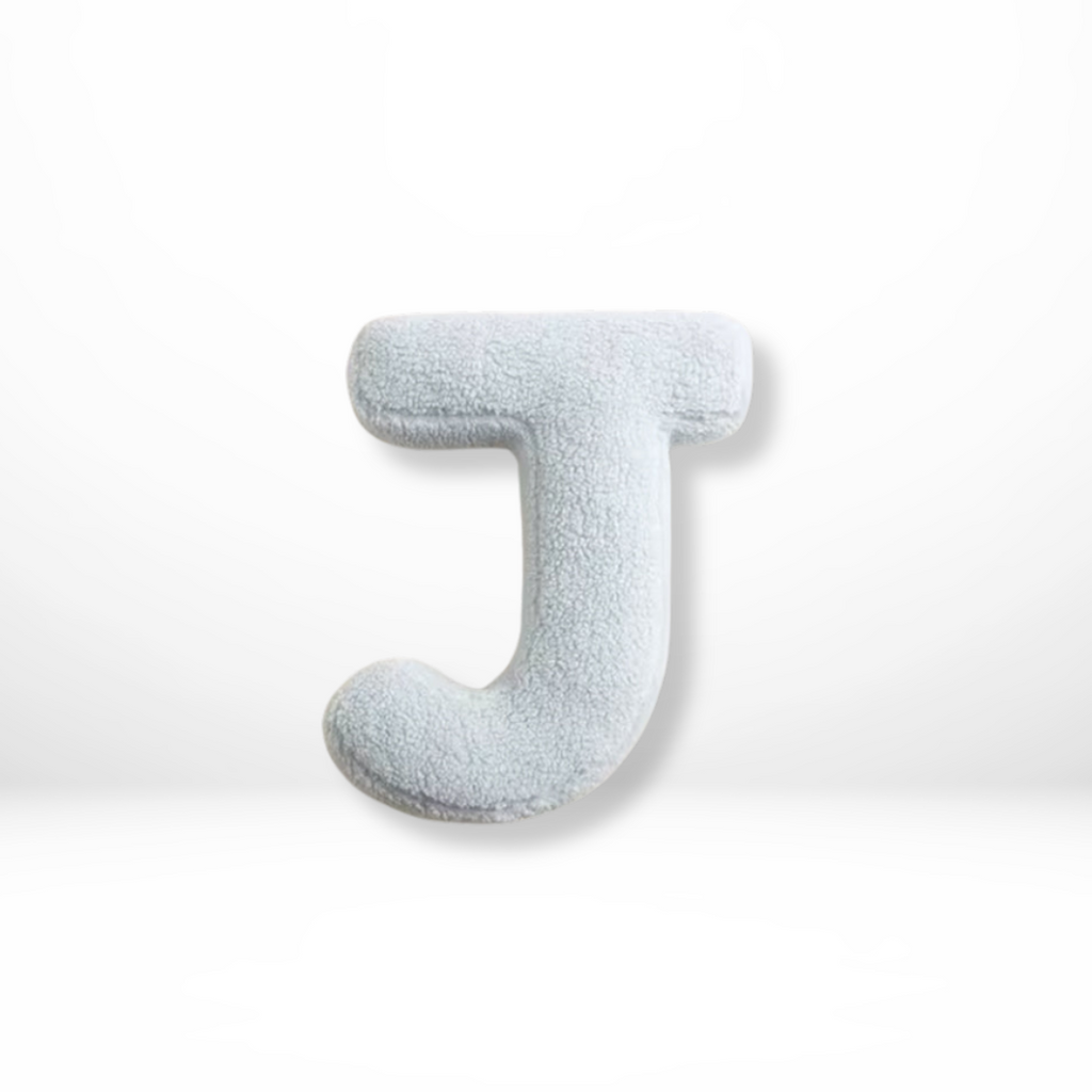 Throw Pillow Letter Shaped Sherpa Fleece Plush Stuffed Decorative Alphabet - Image 11