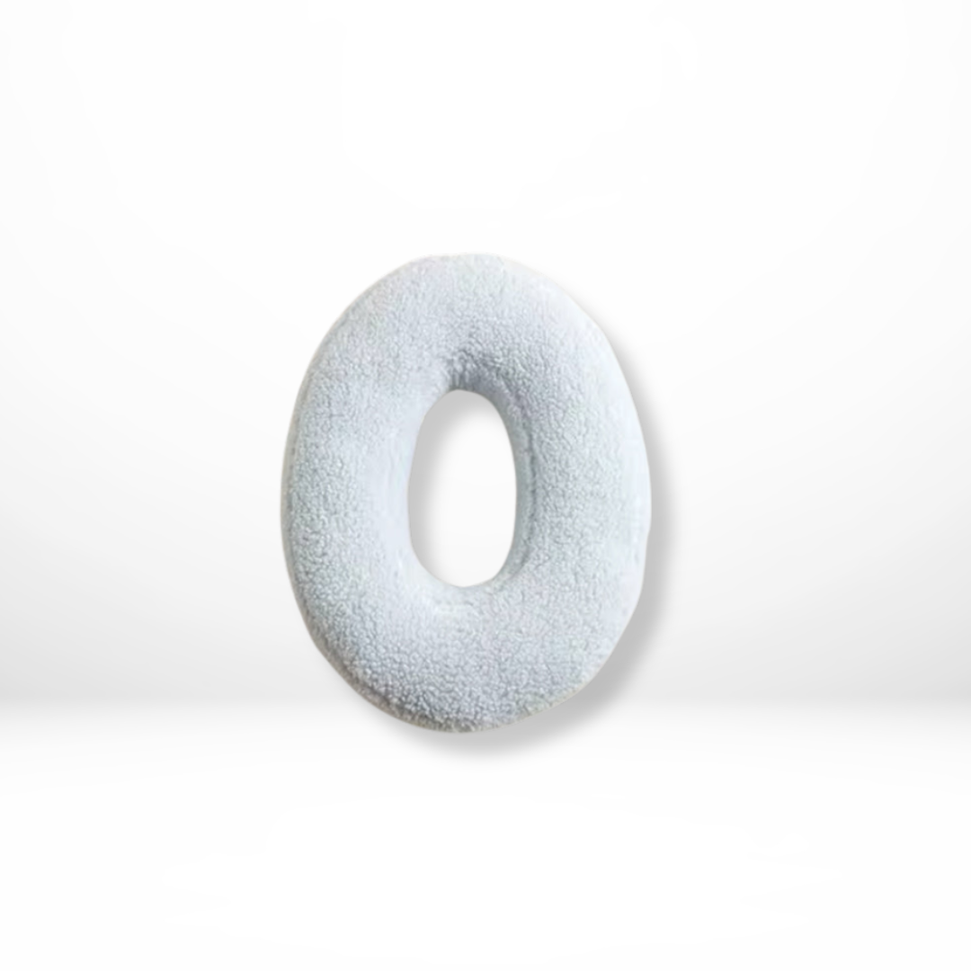 Throw Pillow Letter Shaped Sherpa Fleece Plush Stuffed Decorative Alphabet - Image 16
